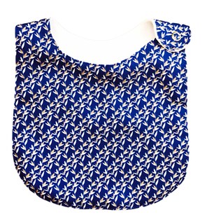 Foto 7 | Baberos para Bebé Luulu Azules Impermeable de Algodón Orgánico 4 Piezas
