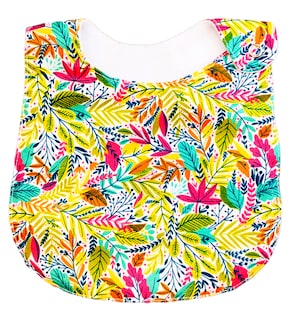 Foto 5 | Kit de 4 Baberos Para Bebé Luulu Floral Impermeable De Algodón Orgánico