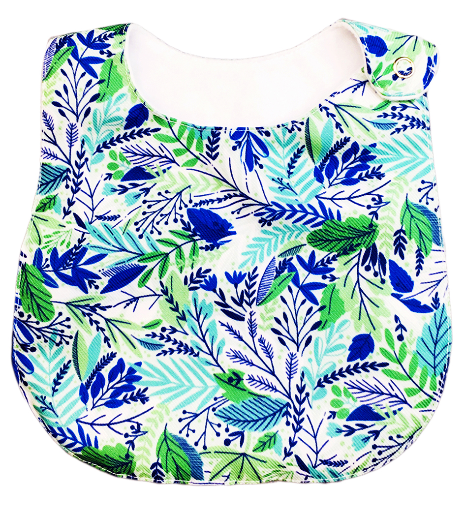 Foto 8 | Kit de 4 Baberos Para Bebé Luulu Floral Impermeable De Algodón Orgánico