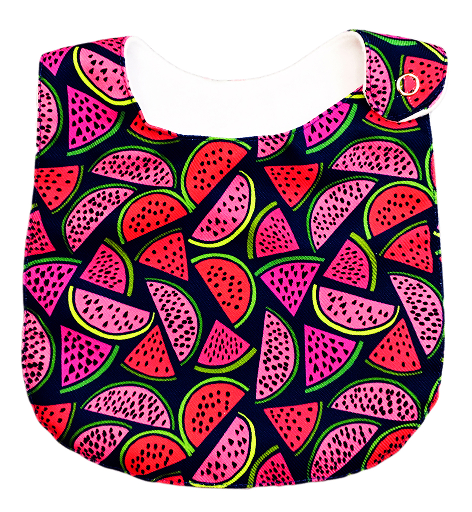 Foto 6 | Kit de 4 Baberos para Bebé Luulu Frutas Impermeable de Algodón Orgánico