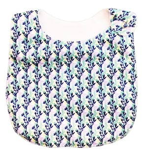 Foto 5 | Baberos para Bebé Luulu Naturaleza Azul Impermeable de Algodón Orgánico 4 Piezas