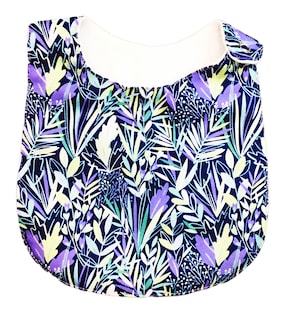 Foto 7 | Baberos para Bebé Luulu Naturaleza Azul Impermeable de Algodón Orgánico 4 Piezas
