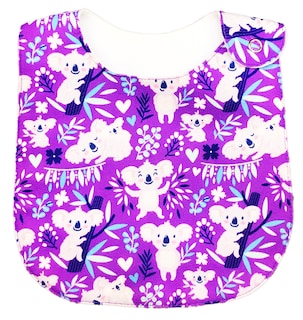 Foto 7 | Kit 4 Baberos para Bebé Luulu Animales Impermeable de Algodón Orgánico
