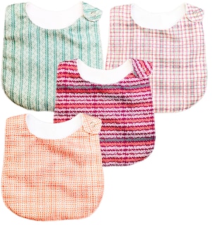 Foto 2 | Kit 4 Baberos para Bebé Luulu Tejido Boho Impermeable de Algodón Orgánico
