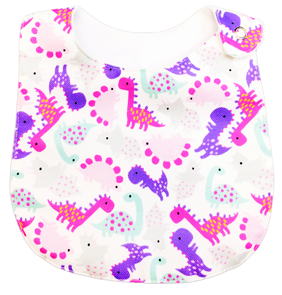 Foto 5 | Kit 4 Baberos Luulu Dinosaurias Impermeable Algodón Orgánico