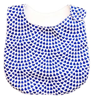 Foto 6 | Kit 4 Baberos Luulu Textura Azul Impermeable Algodón Orgánico