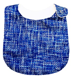 Foto 7 | Kit 4 Baberos Luulu Textura Azul Impermeable Algodón Orgánico