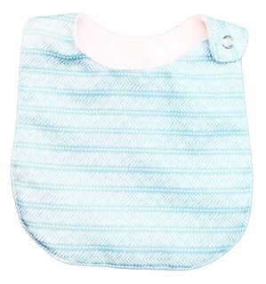 Foto 8 | Kit 4 Baberos Luulu Textura Azul Impermeable Algodón Orgánico