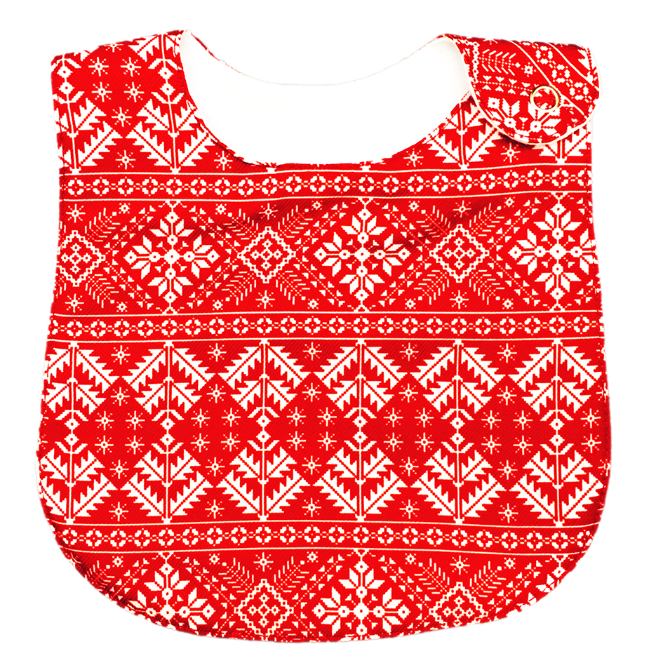 Foto 9 pulgar | Kit 4 Baberos para Bebé Luulu Navidad Impermeable de Algodón Orgánico