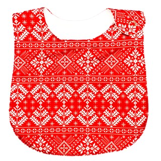 Foto 8 | Kit 4 Baberos para Bebé Luulu Navidad Impermeable de Algodón Orgánico