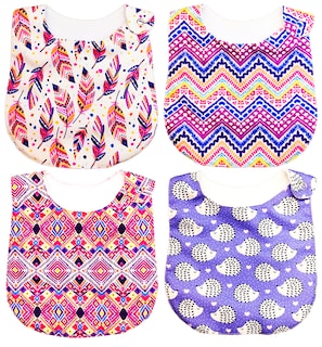 Foto 1 | Kit 4 Baberos Luulu Boho Impermeable Algodón Orgánico