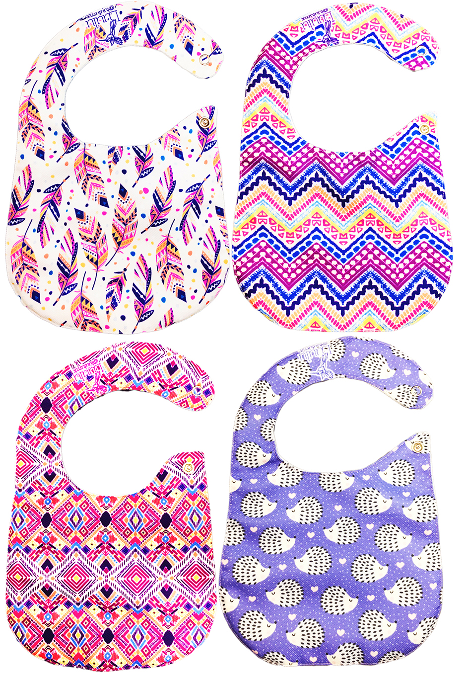 Foto 4 | Kit 4 Baberos Luulu Boho Impermeable Algodón Orgánico