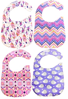 Foto 4 | Kit 4 Baberos Luulu Boho Impermeable Algodón Orgánico