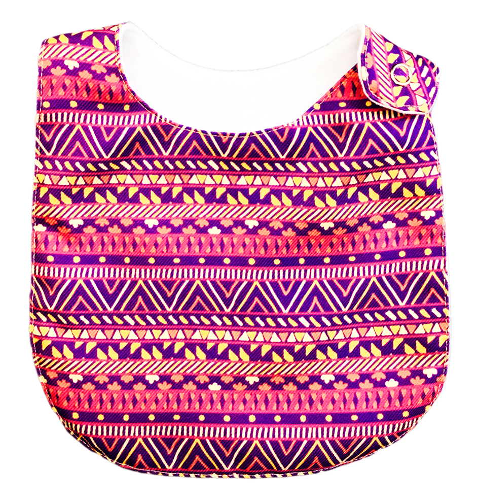 Foto 6 pulgar | Kit 4 Baberos para Bebé Luulu Tribal Boho Impermeable de Algodón Orgánico