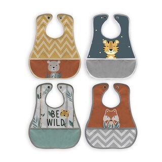Foto 1 | Kit de 4 Baberos Impermeables Selva