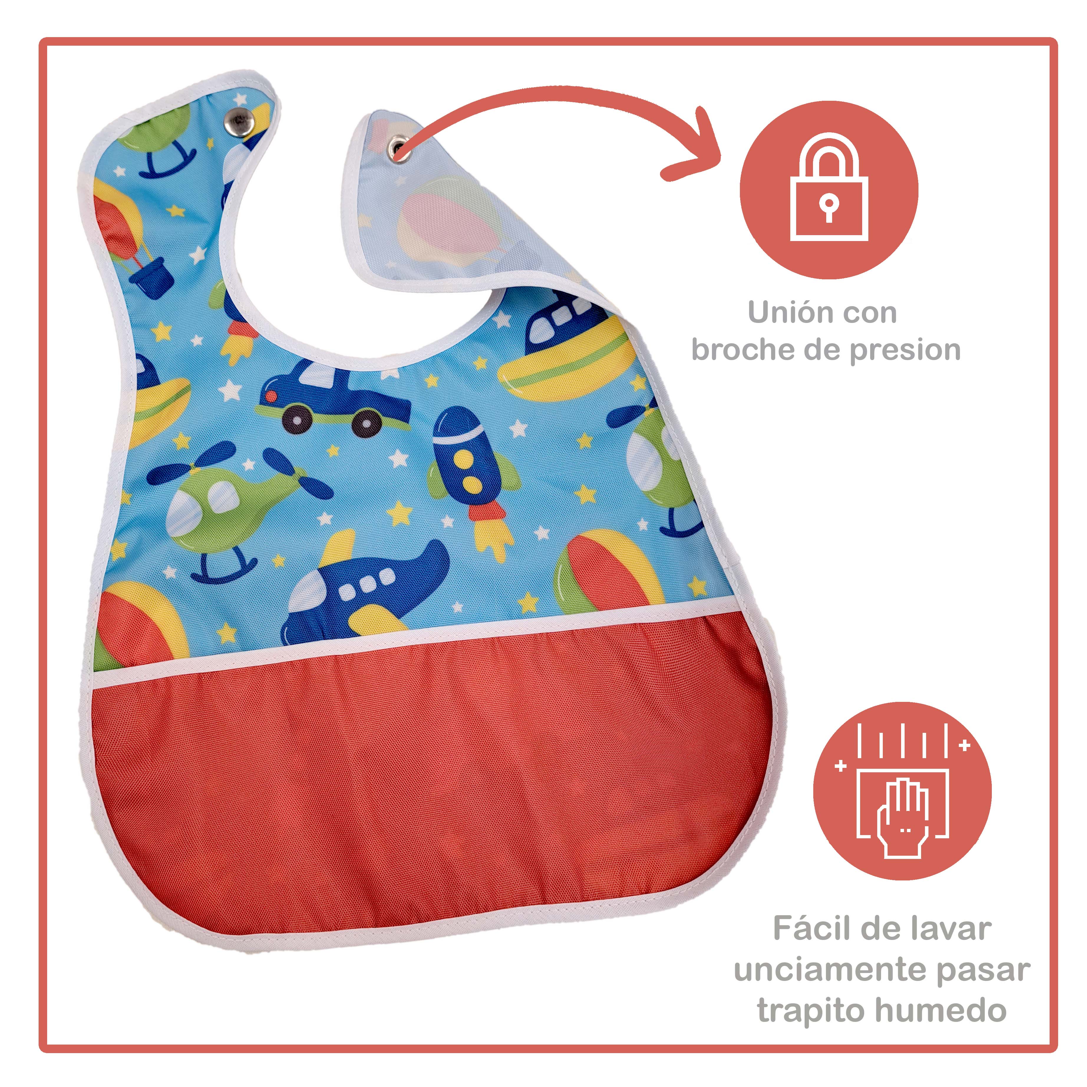 Foto 4 pulgar | Baberos Beikiakids 4 Piezas para Bebé