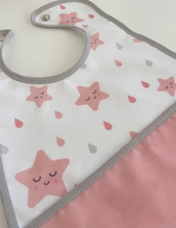 Foto 4 | Kit de 4 Baberos de Plástico Beikia Star Pink