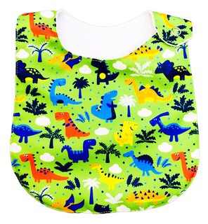 Foto 8 | Kit 4 Baberos Luulu Dinosaurios Impermeable Algodón Orgánico
