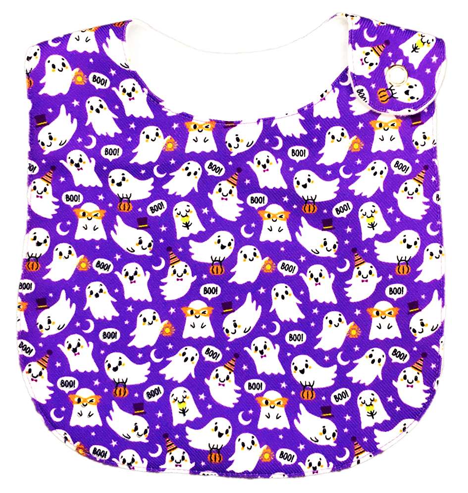 Foto 6 | Kit 4 Baberos para Bebé Luulu Halloween Impermeable de Algodón Orgánico