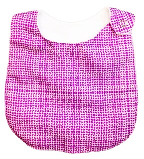 Foto 5 | Kit 4 Baberos para Bebé Luulu Textura Rosa Impermeable de Algodón Orgánico
