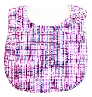 Foto 6 | Kit 4 Baberos para Bebé Luulu Textura Rosa Impermeable de Algodón Orgánico