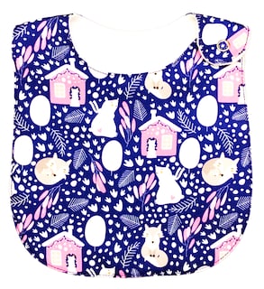 Foto 8 | Kit 4 Baberos para Bebé Luulu Navidad Azul Impermeable de Algodón Orgánico