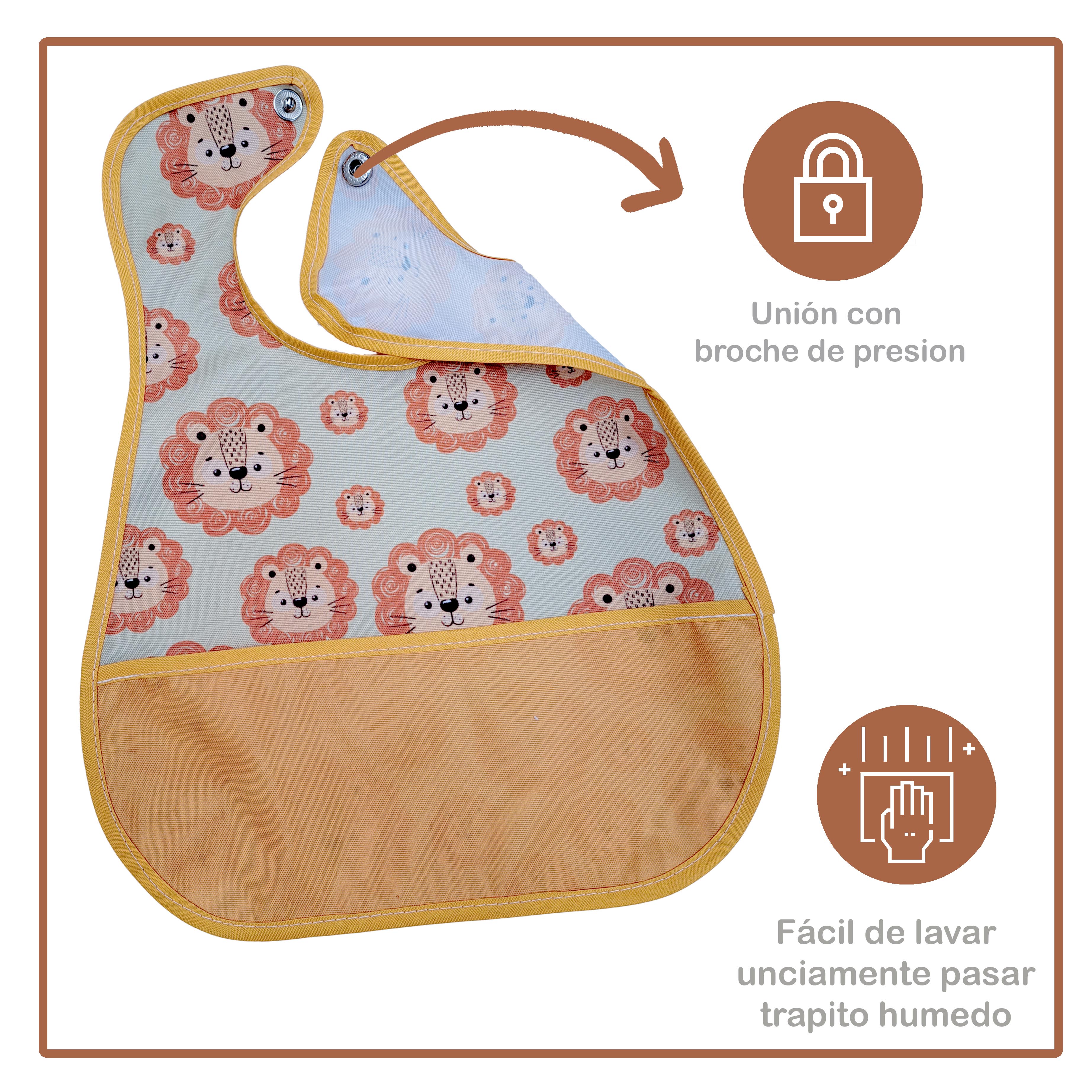 Foto 4 pulgar | Baberos Beikiakids 4 Piezas para Bebé