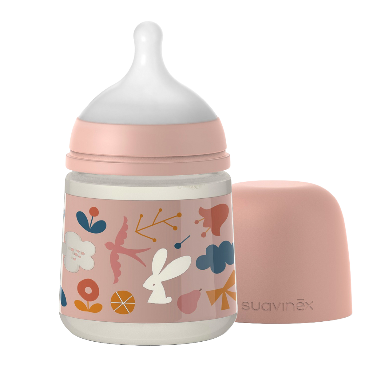Foto 4 pulgar | Biberones Anticolico Suavinex 150ml/5oz Color Rosa Flujo Lento Tetina Fisiologica Sxpro 2 Piezas