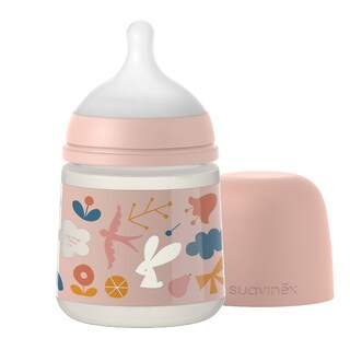 Foto 3 | Biberones Anticolico Suavinex 150ml/5oz Color Rosa Flujo Lento Tetina Fisiologica Sxpro 2 Piezas