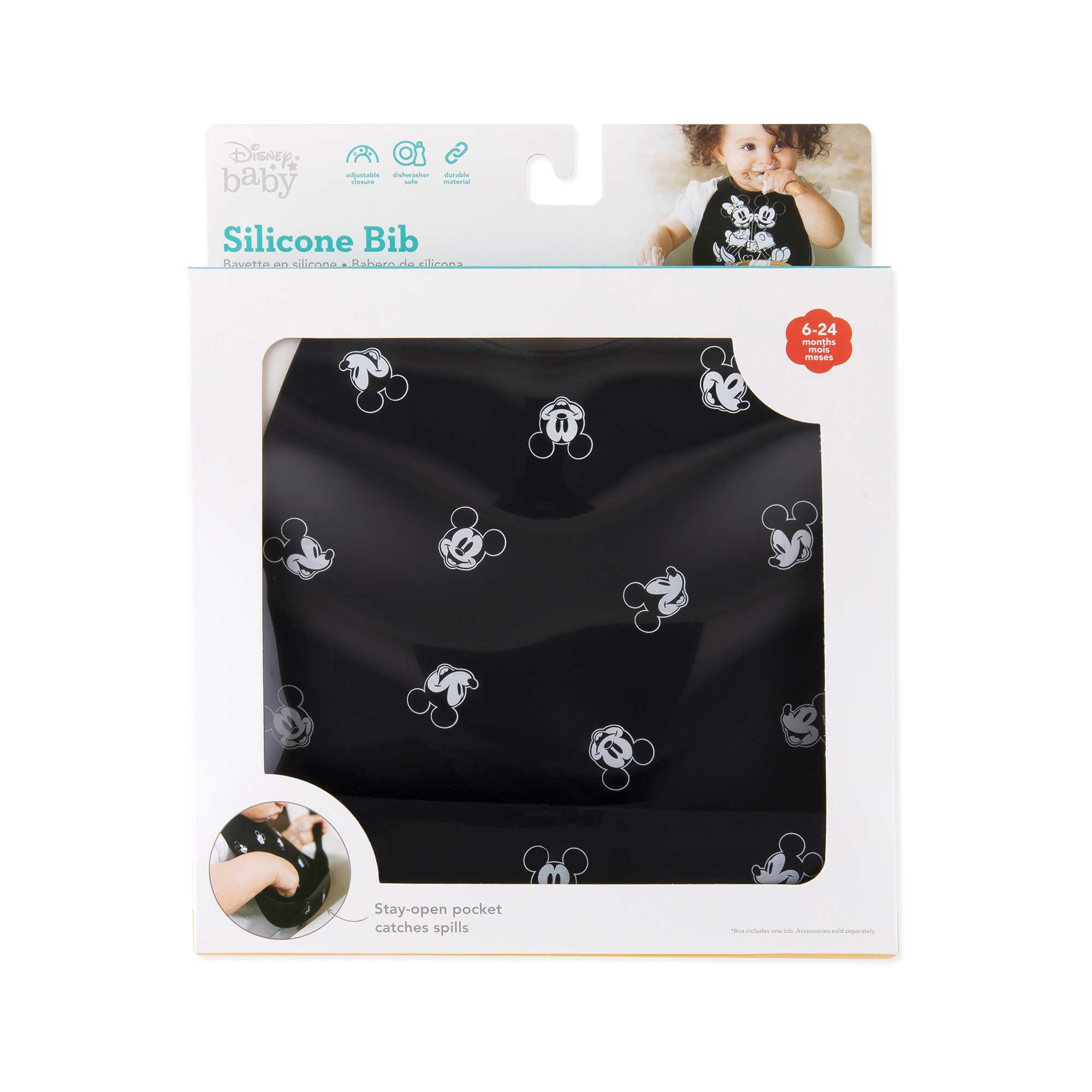 Foto 8 pulgar | Babero de Silicona Bumkins Disney para Bebés - Venta Internacional