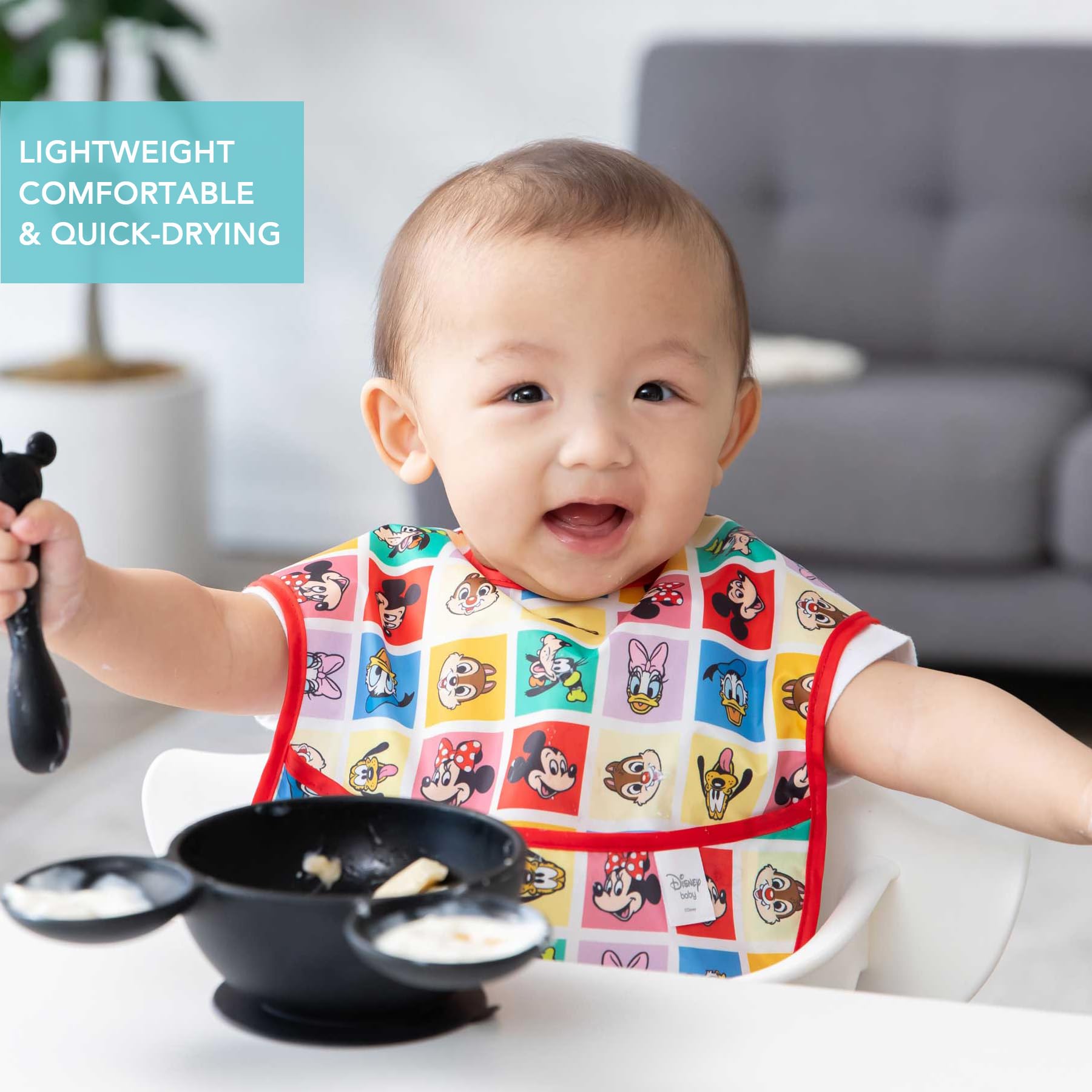 Foto 4 pulgar | Babero con Estampado para Bebés 3 Piezas - Venta Internacional
