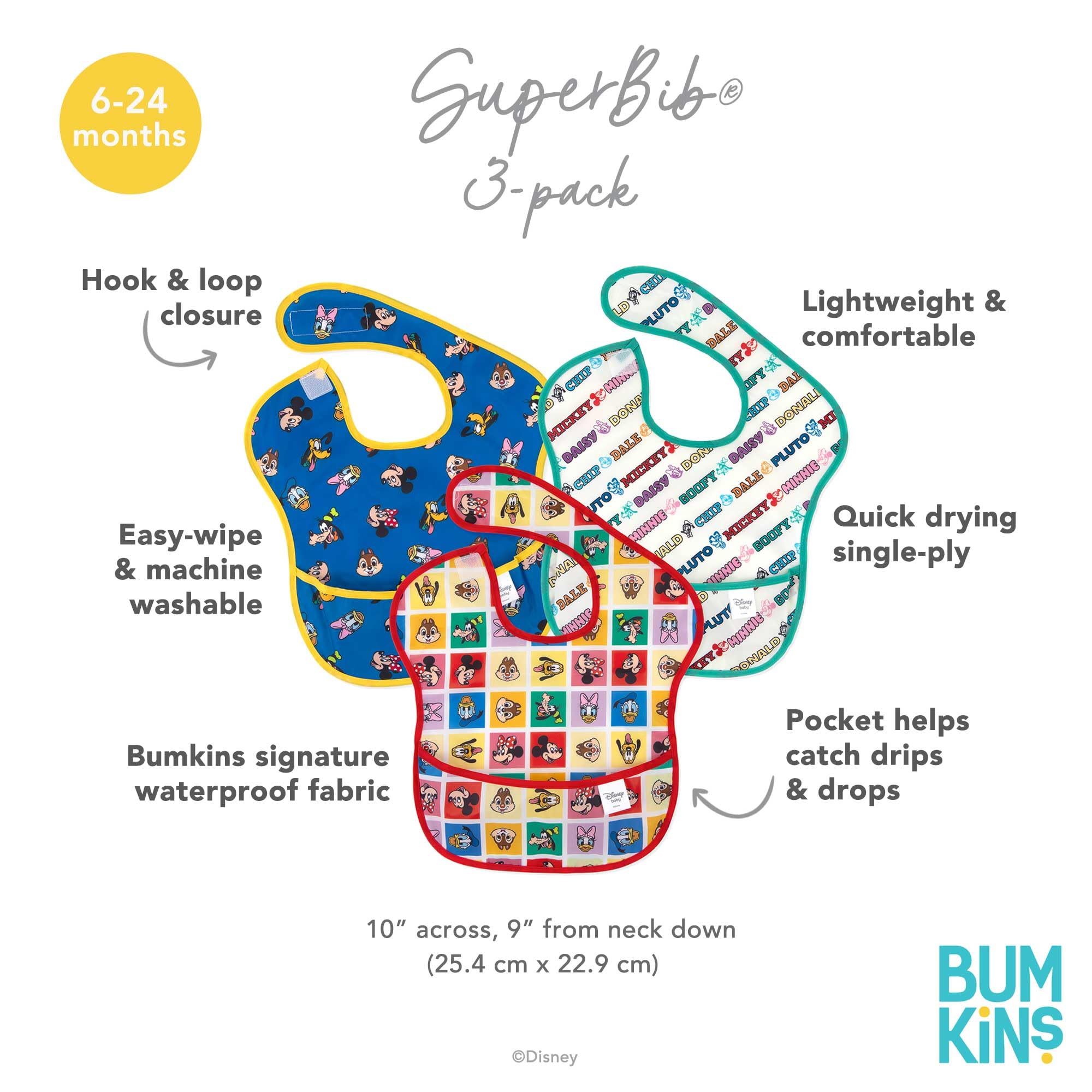 Foto 6 pulgar | Babero con Estampado para Bebés 3 Piezas - Venta Internacional