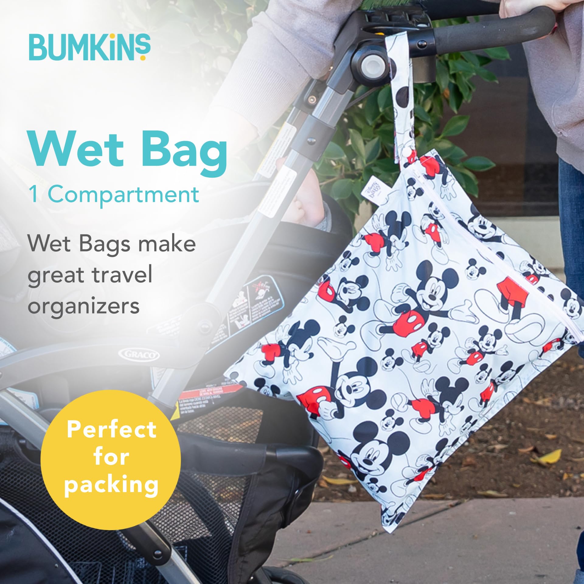 Foto 3 pulgar | Bolsa Impermeable Mickey Mouse 12x14 " - Venta Internacional
