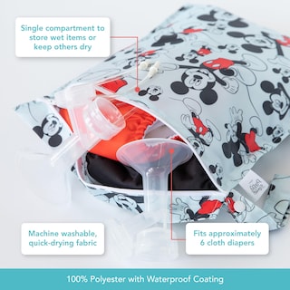 Foto 3 | Bolsa Impermeable Mickey Mouse 12x14 " - Venta Internacional
