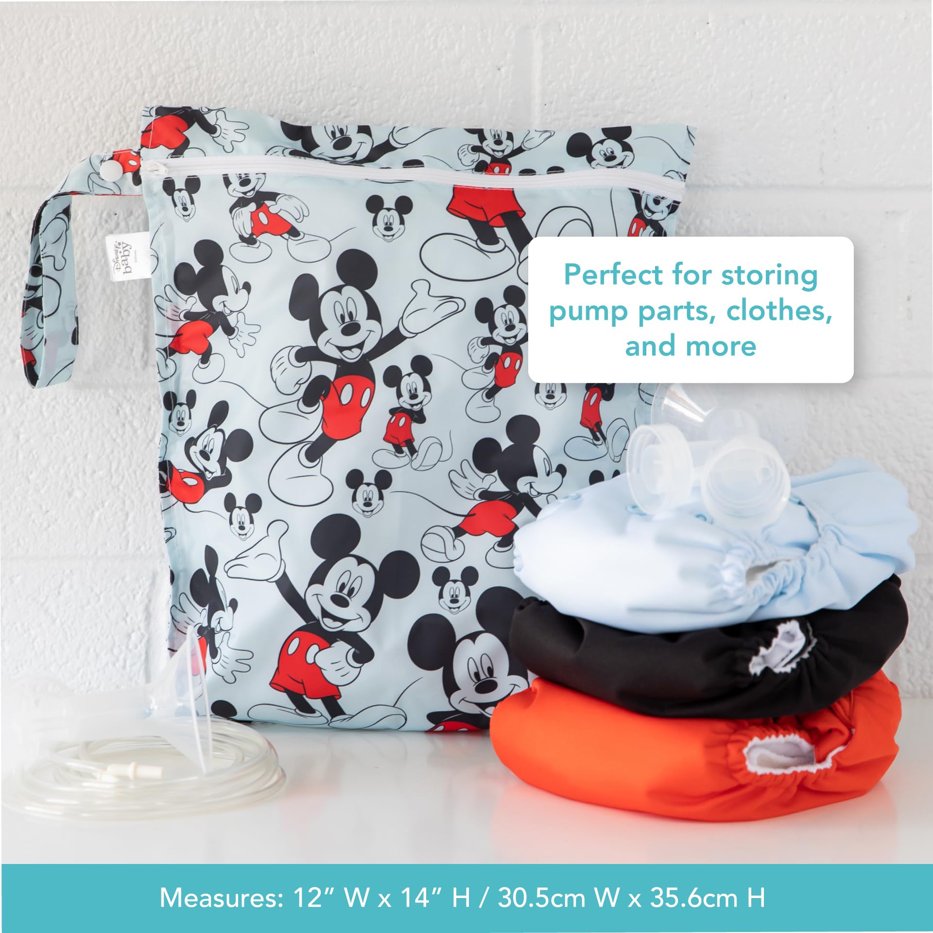 Foto 6 pulgar | Bolsa Impermeable Mickey Mouse 12x14 " - Venta Internacional
