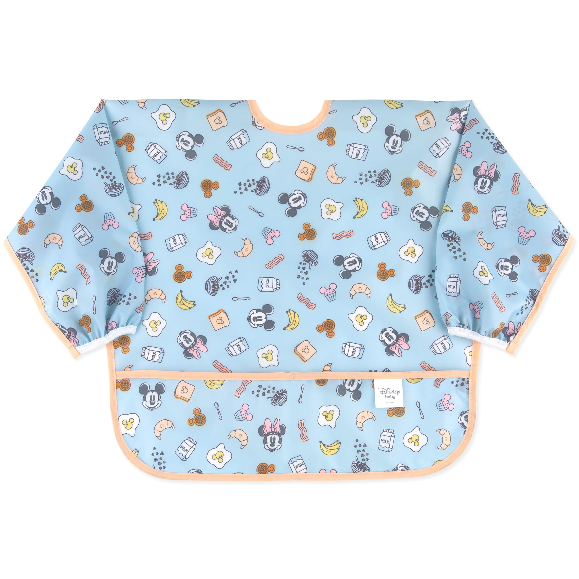 Foto 2 pulgar | Babero con Mangas de Mickey y Minnie para Bebés - Venta Internacional