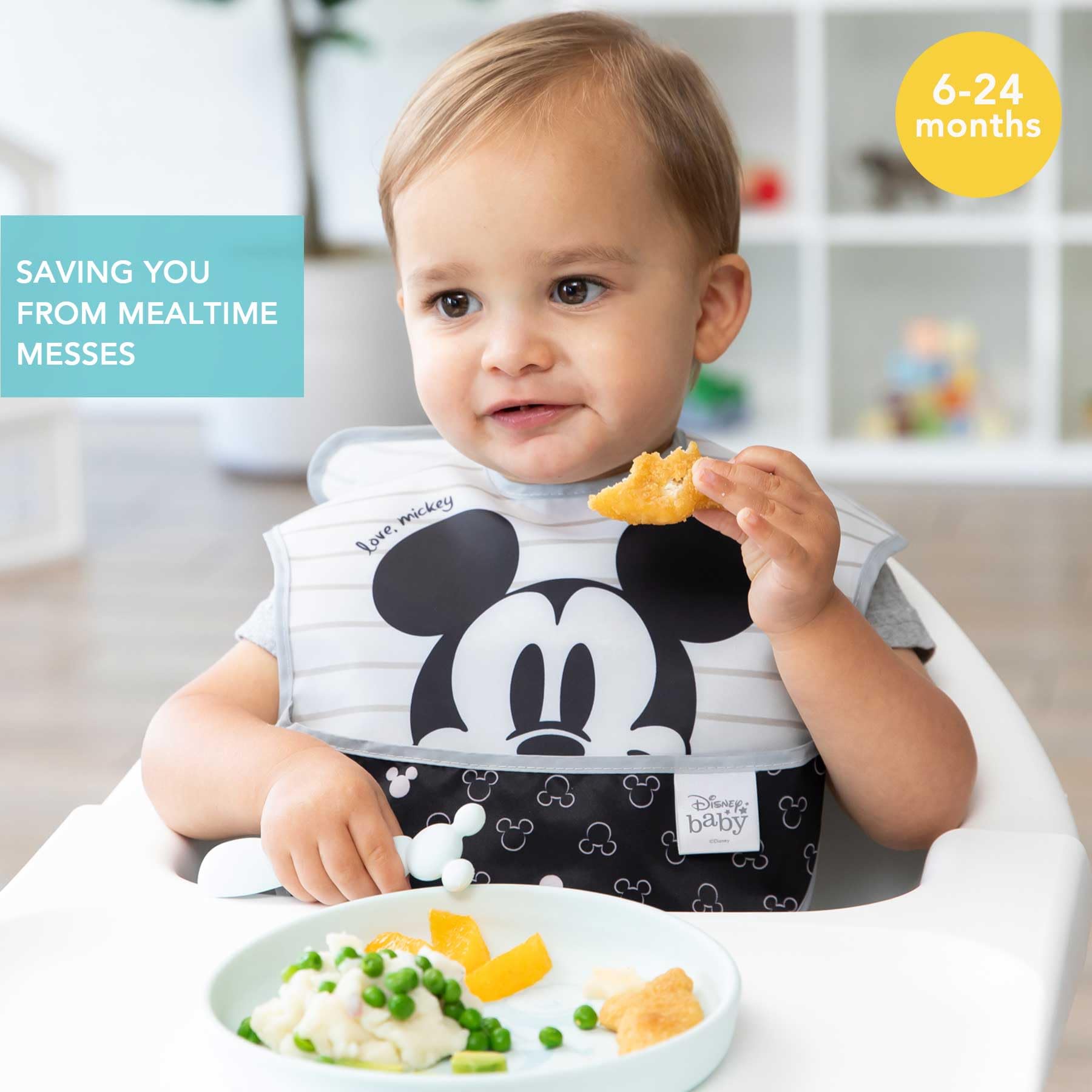 Foto 3 pulgar | Baberos Bumkins Disney Superbib 3 Piezas - Venta Internacional