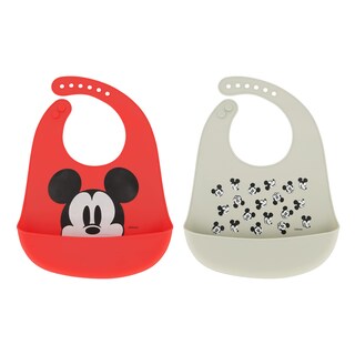 Foto 1 | Baberos de Silicona Disney para Bebés 2 Piezas - Venta Internacional