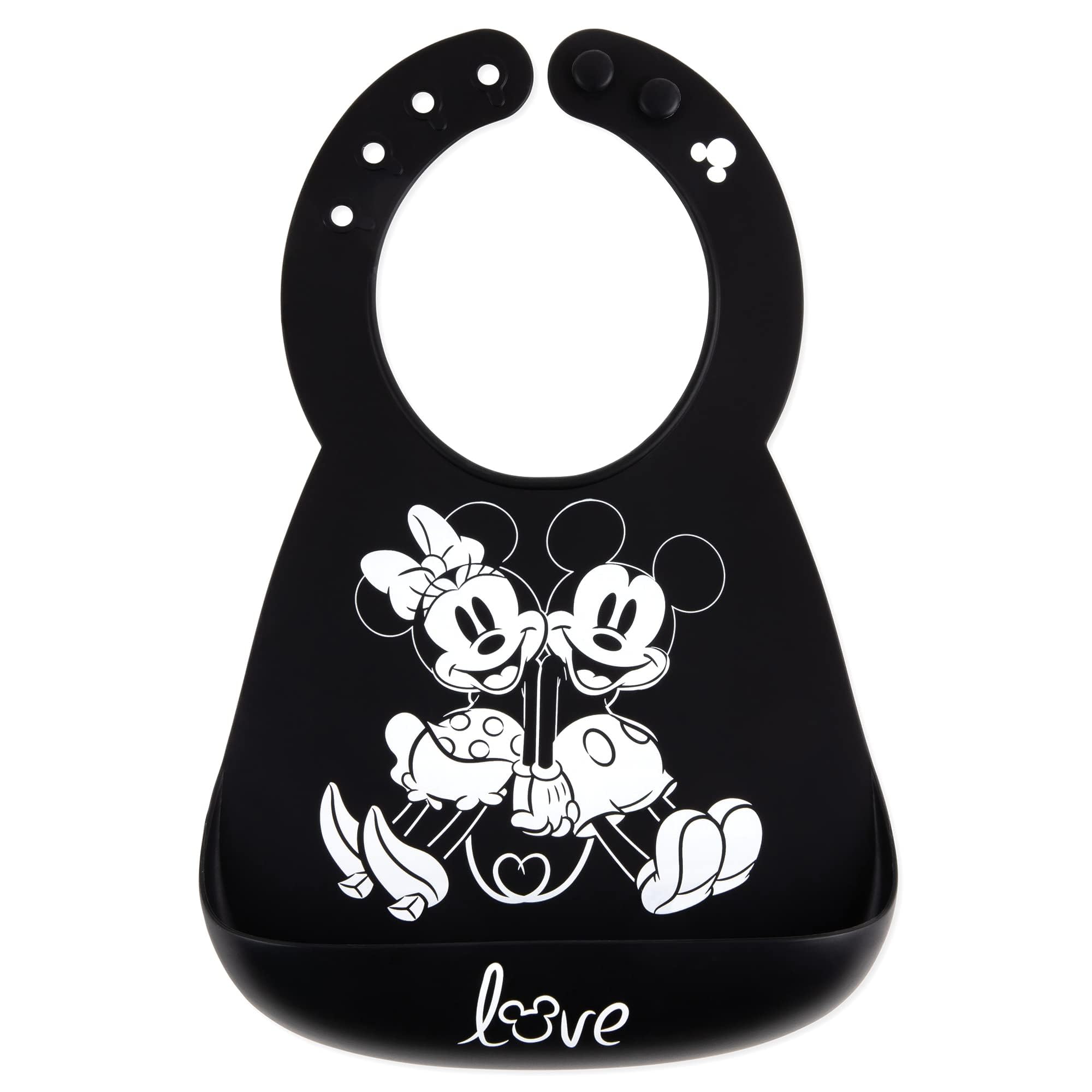 Foto 2 pulgar | Babero Bumkins con Bolsillo de Silicona Mickey Minnie - Venta Internacional