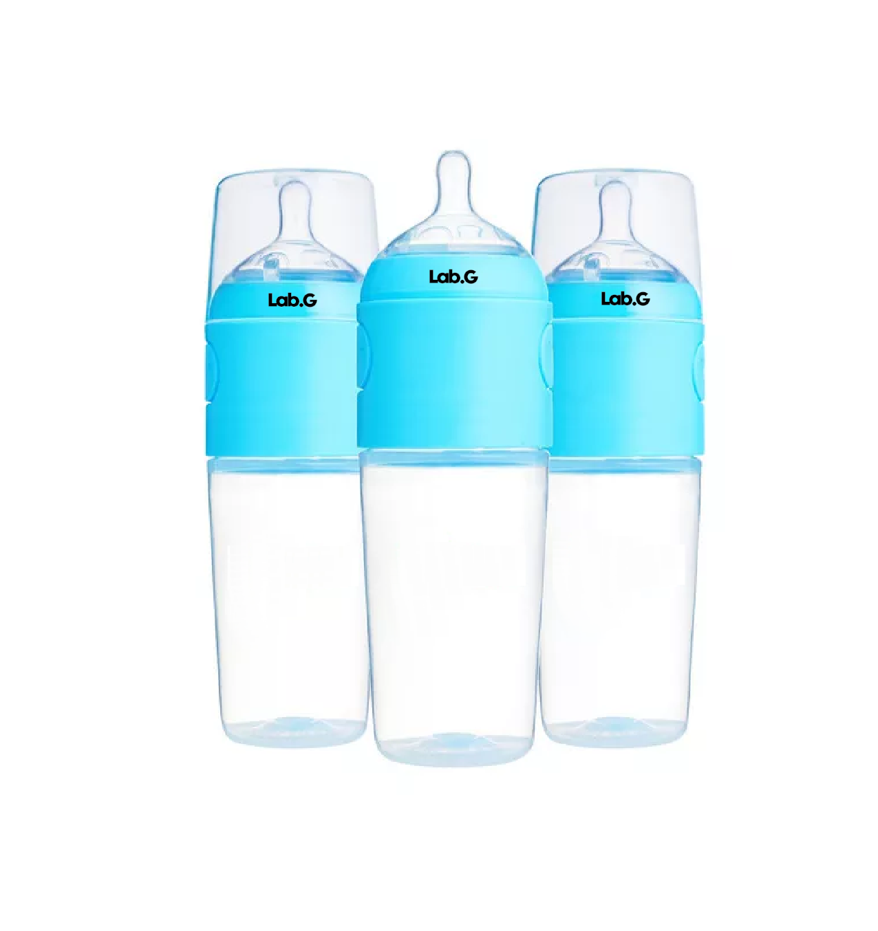 Foto 2 pulgar | Biberón Anticólico Lab.g Para Mezclar Fórmula 9oz/260ml 3pz Azul