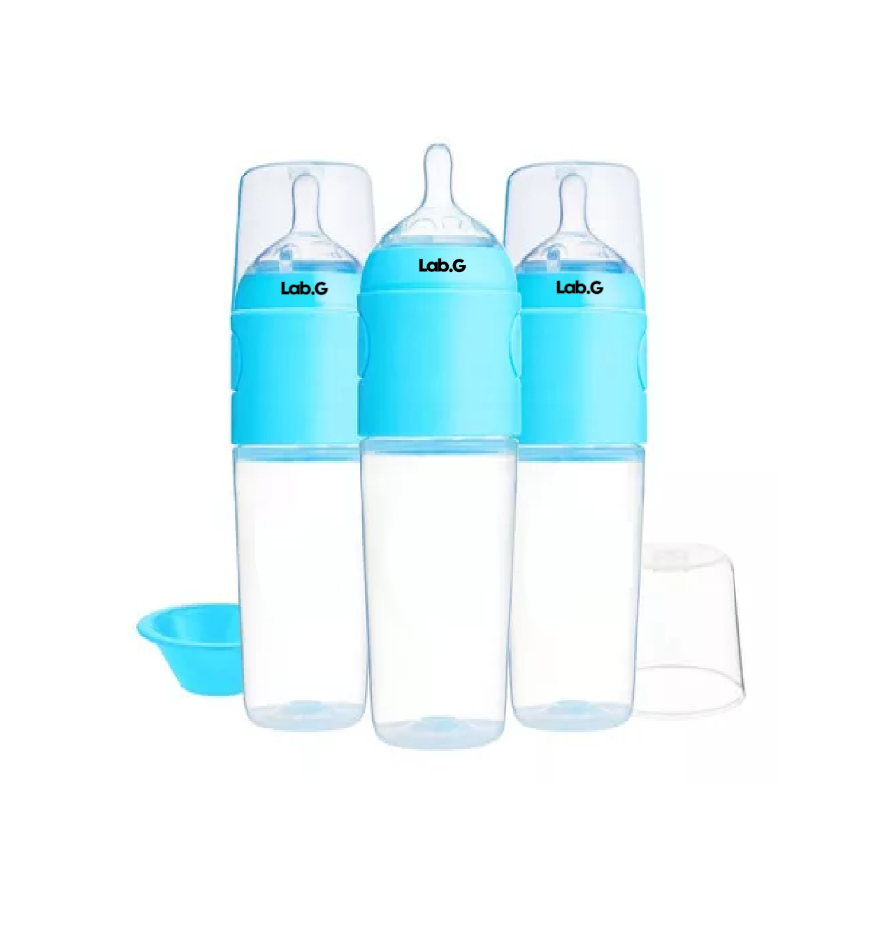 Foto 3 pulgar | Biberón Anticólico Lab.g Para Mezclar Fórmula 9oz/260ml 3pz Azul