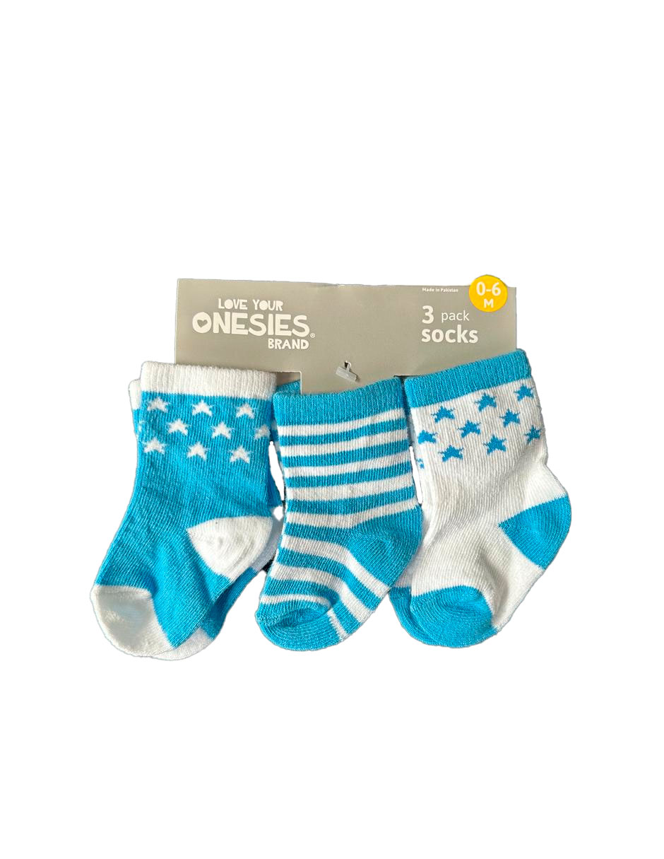 Foto 6 pulgar | Kit 4 Piezas Bebé Niño Onesies Accesorios Azul Op2191hk