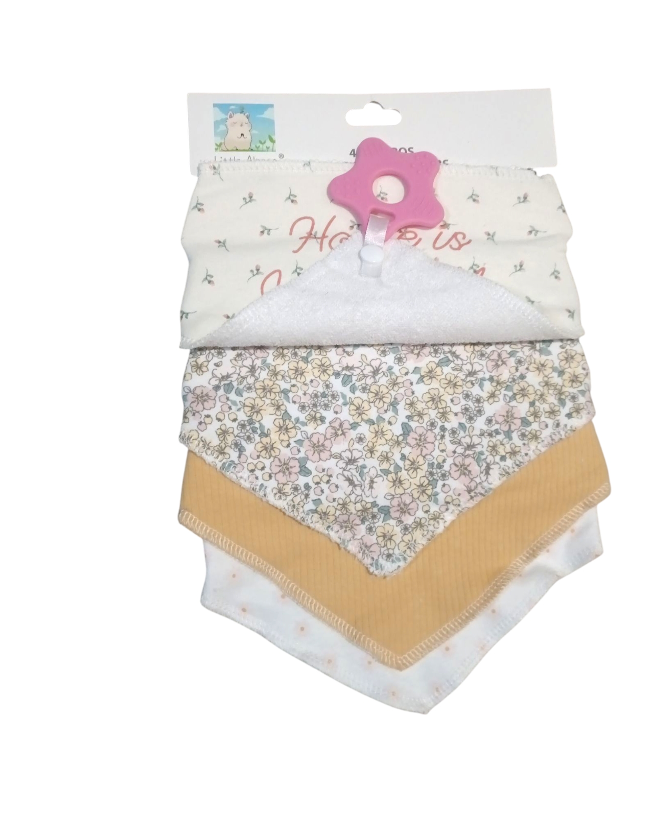 Foto 3 pulgar | Bandanas 4 Piezas Baby Room Unisex