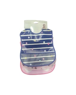 Foto 2 | Set de 3 Baberos Baby Room de Plástico Suave y Flexible con Bolsa Atrapa Moronas Diferentes Diseños y Colores