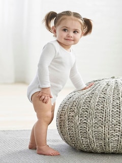 Foto 2 | Mono Gerber De Manga Larga Unisex Para Niños Pequeños, 4t, Blanco - Venta Internacional.