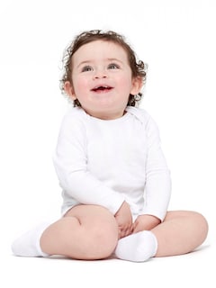 Foto 3 | Mono Gerber De Manga Larga Unisex Para Niños Pequeños, 4t, Blanco - Venta Internacional.