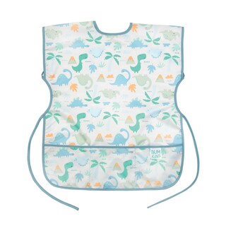 Foto 1 | Babero Impermeable De Manga Corta Smock Bumkins Con Diseño De Dinosaurio De 3 A 7 Años - Venta Internacional.