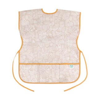 Foto 1 | Babero Impermeable De Manga Corta Smock Bumkins De 3 A 7 Años, Color Beige Bohemio - Venta Internacional.