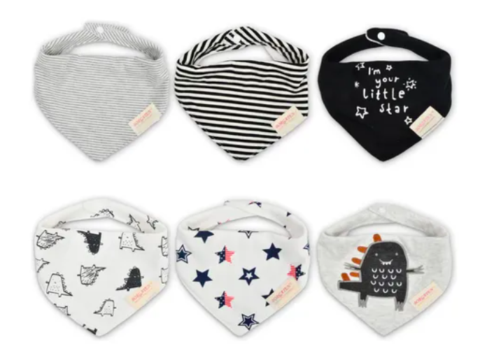 Babero Xtellar Para Bebé Recién Nacido Bandana Unisex, 6pcs