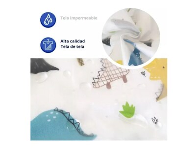 Foto 4 | Baberos Xtellar De Bebé De Manga Larga Algodón Impermeable 2 Piezas